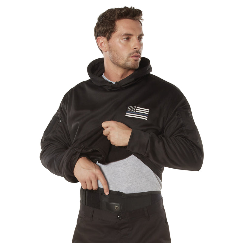 Rothco Thin Blue Line Concealed Carry Hoodie - Honor and Respect