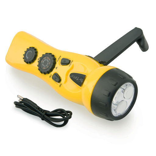 Emergency Zone dynamo hand crank radio, flashlight and phone charger