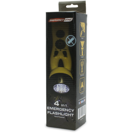 Emergency Zone dynamo hand crank radio, flashlight and phone charger