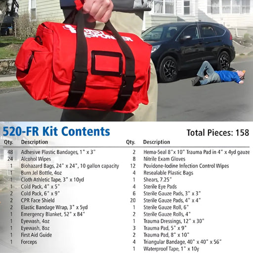 First Aid Only 158-Piece Large First Responder Kit | EMT Bag