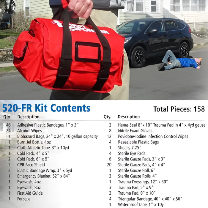 First Aid Only 158-Piece Large First Responder Kit | EMT Bag