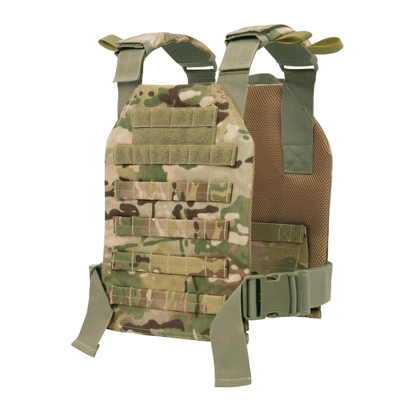 Rothco Low Profile Plate Carrier: MOLLE Vest, Max Mobility & Airflow