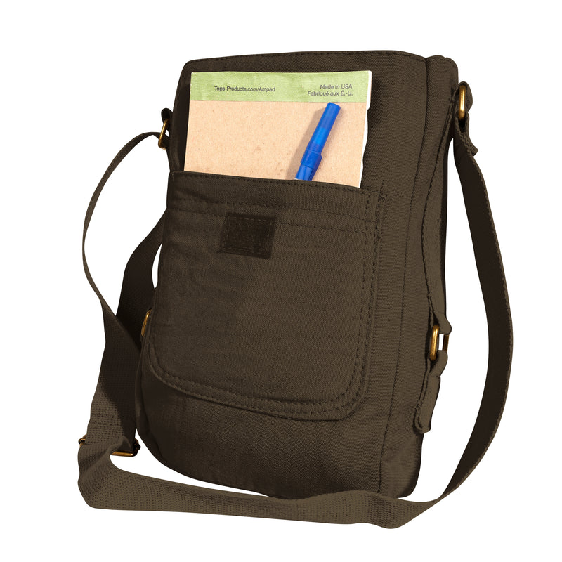 Rothco Vintage Canvas Tech Bag | Padded Tablet Shoulder Bag