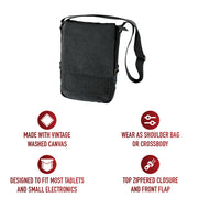 Rothco Vintage Canvas Tech Bag | Padded Tablet Shoulder Bag