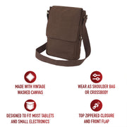 Rothco Vintage Canvas Tech Bag | Padded Tablet Shoulder Bag