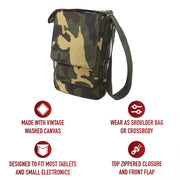 Rothco Vintage Canvas Tech Bag | Padded Tablet Shoulder Bag