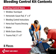First Aid Only Critical Essentials Bleeding Control Kit | Torso Limb