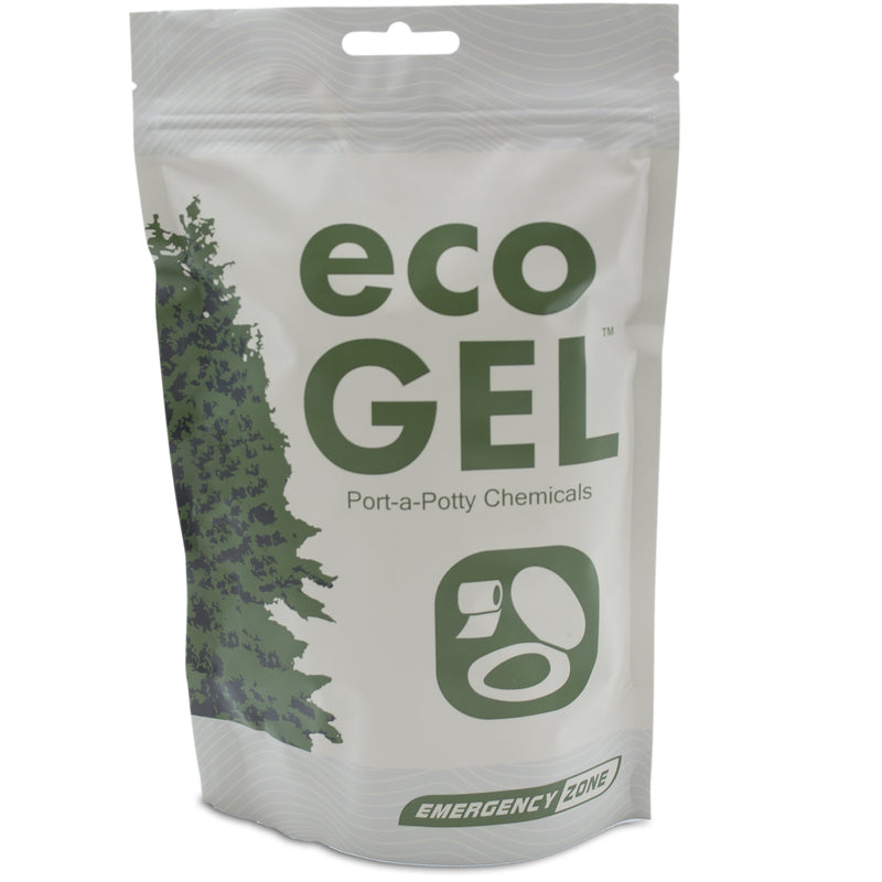 Emergency Zone Eco Gel portable toilet waste gel, 10 sticks