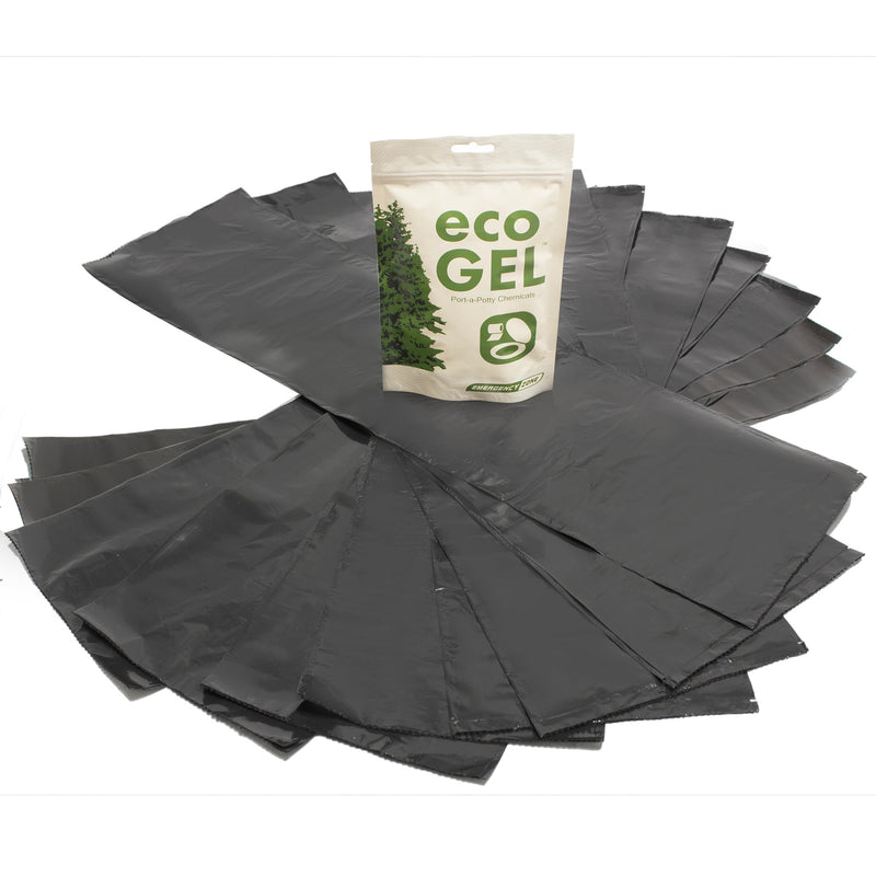 Emergency Zone Eco Gel and toilet liner refill set