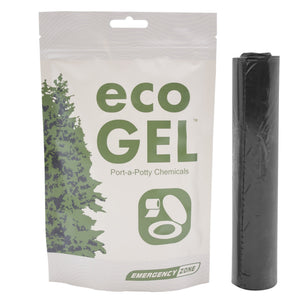 Eco Gel & Toilet Liner Refill Set – Portable Toilet Chemicals (10 Sticks, 12 Liners)