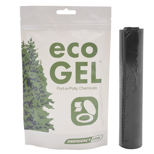 Emergency Zone Eco Gel and toilet liner refill set