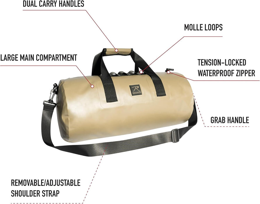 Rothco Waveguard Waterproof Duffle Bag Fully Submersible