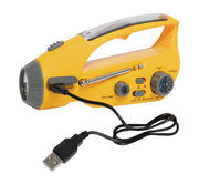 Rothco Solar Wind-Up Flashlight with Radio