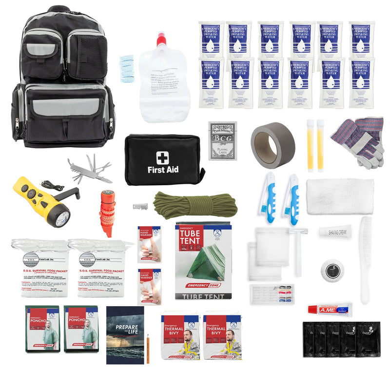 Emergency Zone Urban Survival Bug Out Bag (2-Person, 72-Hour)