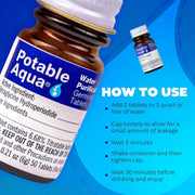 Potable Aqua Water Purification Tablets | Made In USA