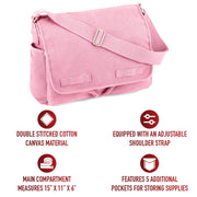 Rothco Classic Canvas Messenger Bag | Heavy-Duty Shoulder Bag