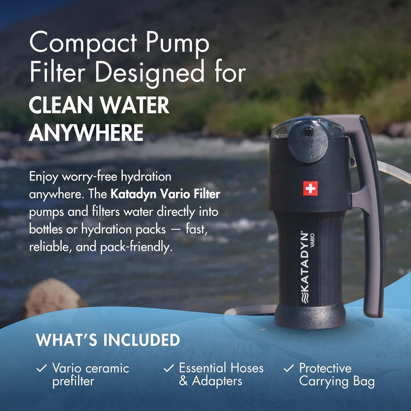 Katadyn Vario Microfilter – Dual Technology Water Filter