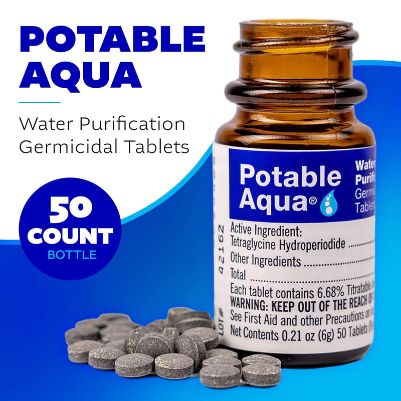 Potable Aqua Water Purification Tablets | Made In USA