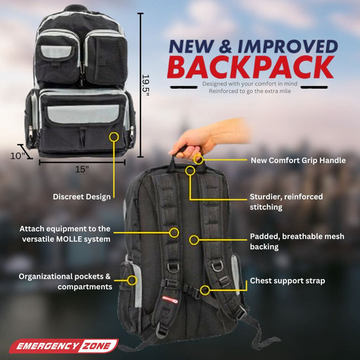 Emergency Zone Urban Survival Bug Out Bag, 4-person 72-hour kit