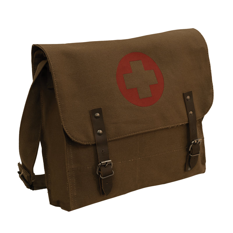 Rothco Vintage Medic Canvas Bag with Cross | Shoulder Bag