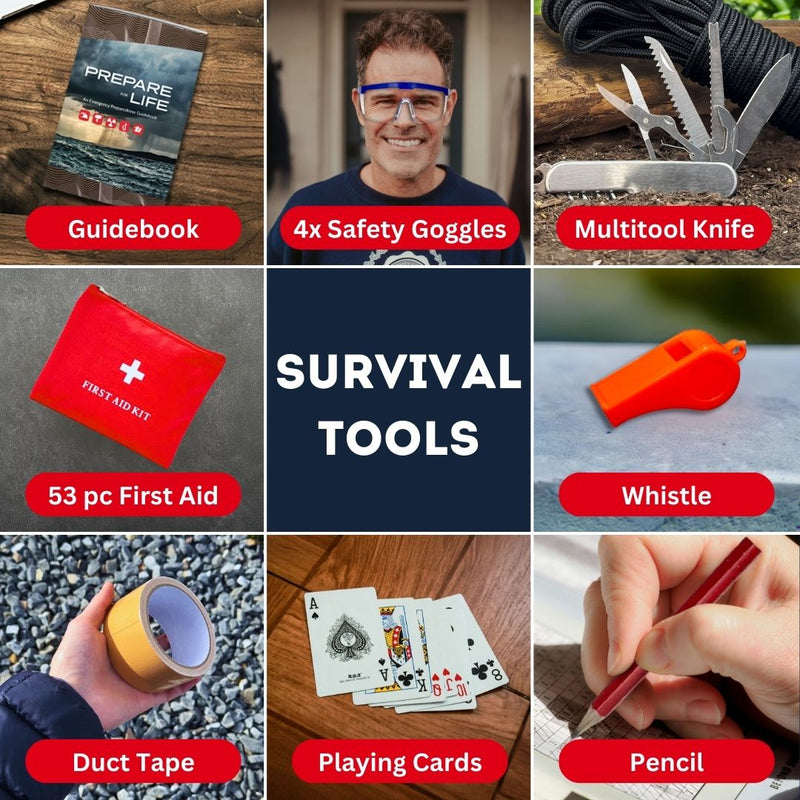 Emergency Zone Essentials Complete 72-Hour Kit, 4-person