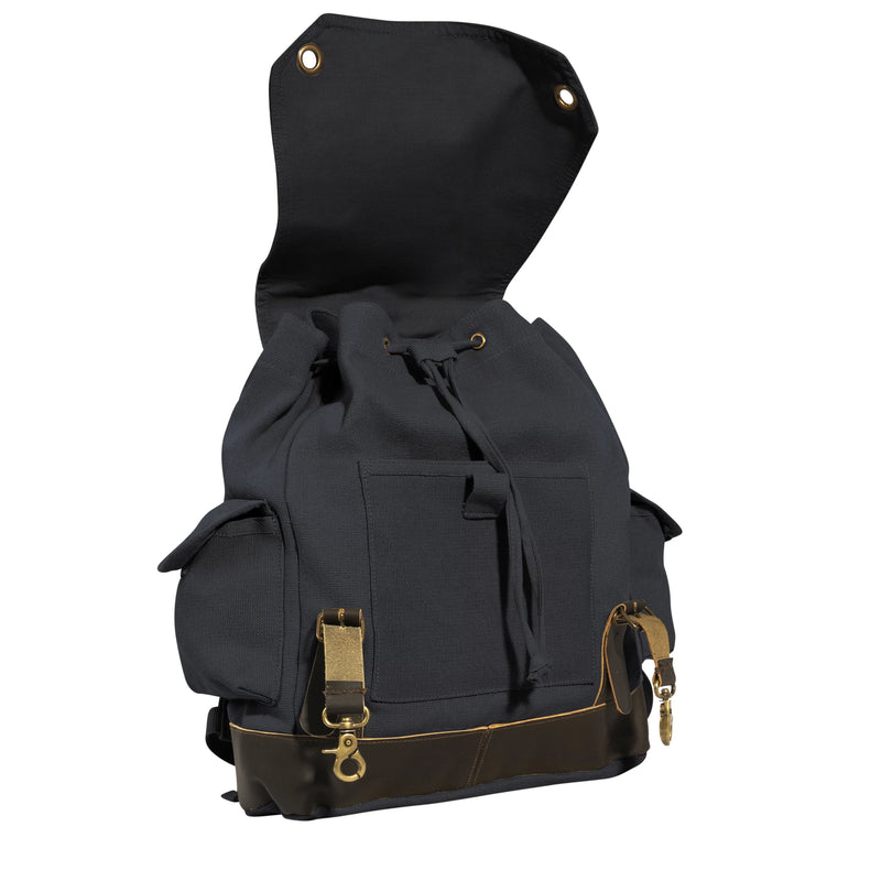 Rothco Vintage Expedition Rucksack, Black