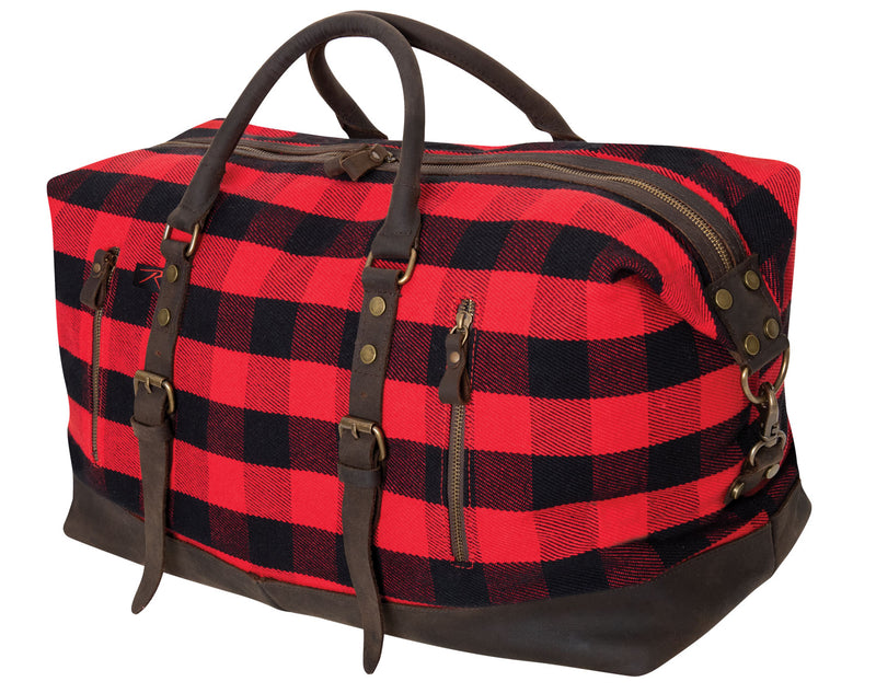 Rothco Extended Weekender Bag | Vintage Canvas & Leather Duffle