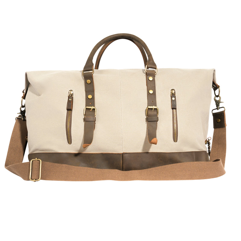 Rothco Extended Weekender Bag | Vintage Canvas & Leather Duffle