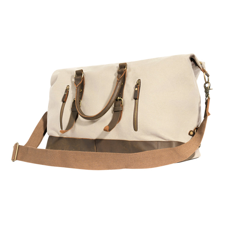 Rothco Extended Weekender Bag | Vintage Canvas & Leather Duffle