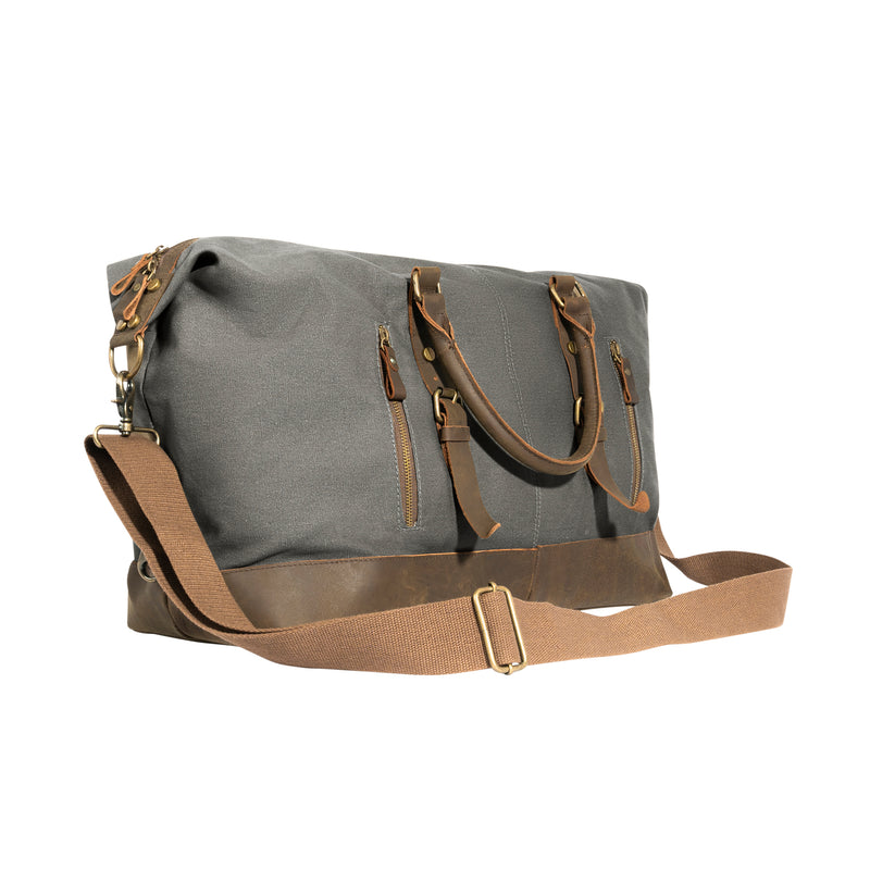 Rothco Extended Weekender Bag | Vintage Canvas & Leather Duffle