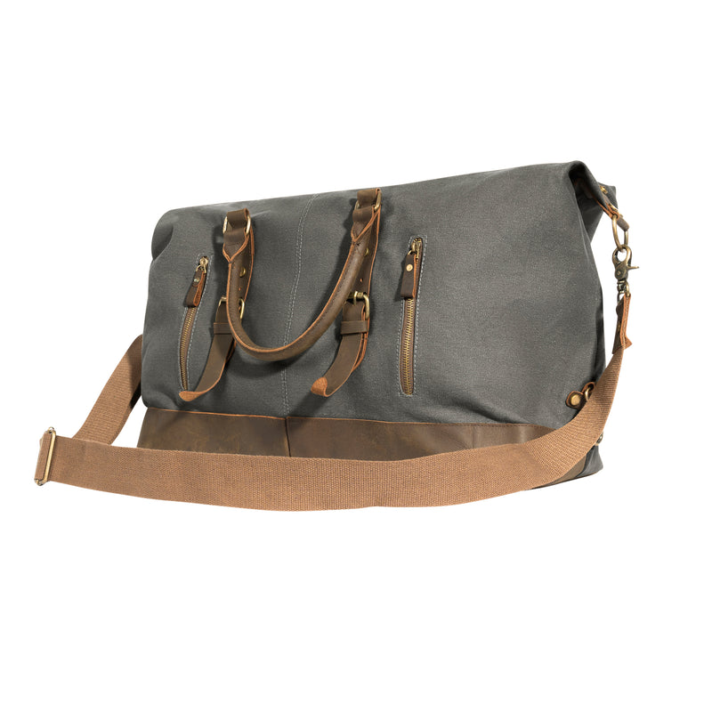 Rothco Extended Weekender Bag | Vintage Canvas & Leather Duffle