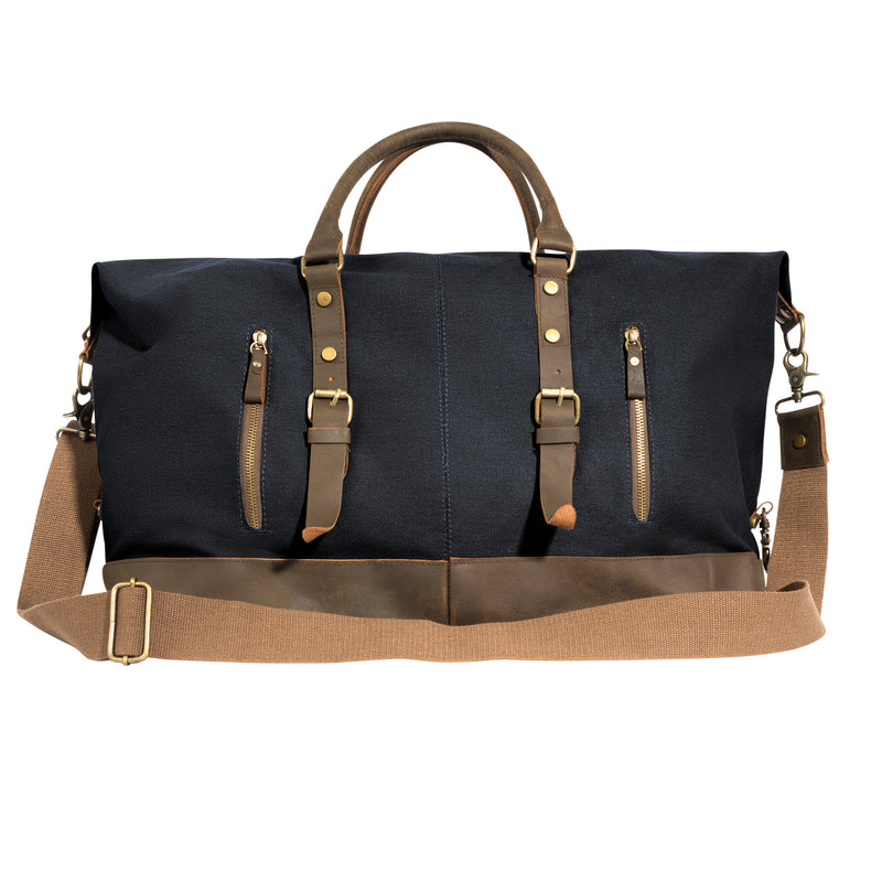 Rothco Extended Weekender Bag | Vintage Canvas & Leather Duffle
