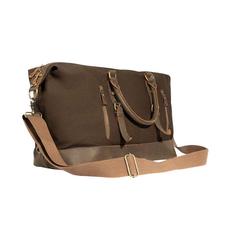 Rothco Extended Weekender Bag | Vintage Canvas & Leather Duffle
