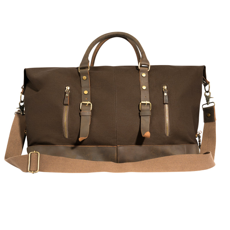 Rothco Extended Weekender Bag | Vintage Canvas & Leather Duffle