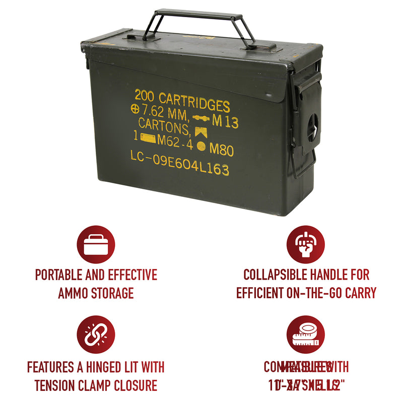 Genuine G.I. Surplus Ammo Cans | .30 & .50 Caliber