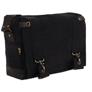 Rothco Vintage Canvas B-15 Pilot Messenger Bag | Leather Accents