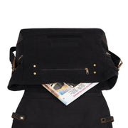 Rothco Vintage Canvas B-15 Pilot Messenger Bag | Leather Accents