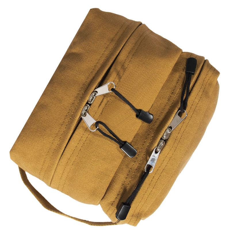 Rothco Canvas Dual Compartment Travel Kit, Coyote Brown
