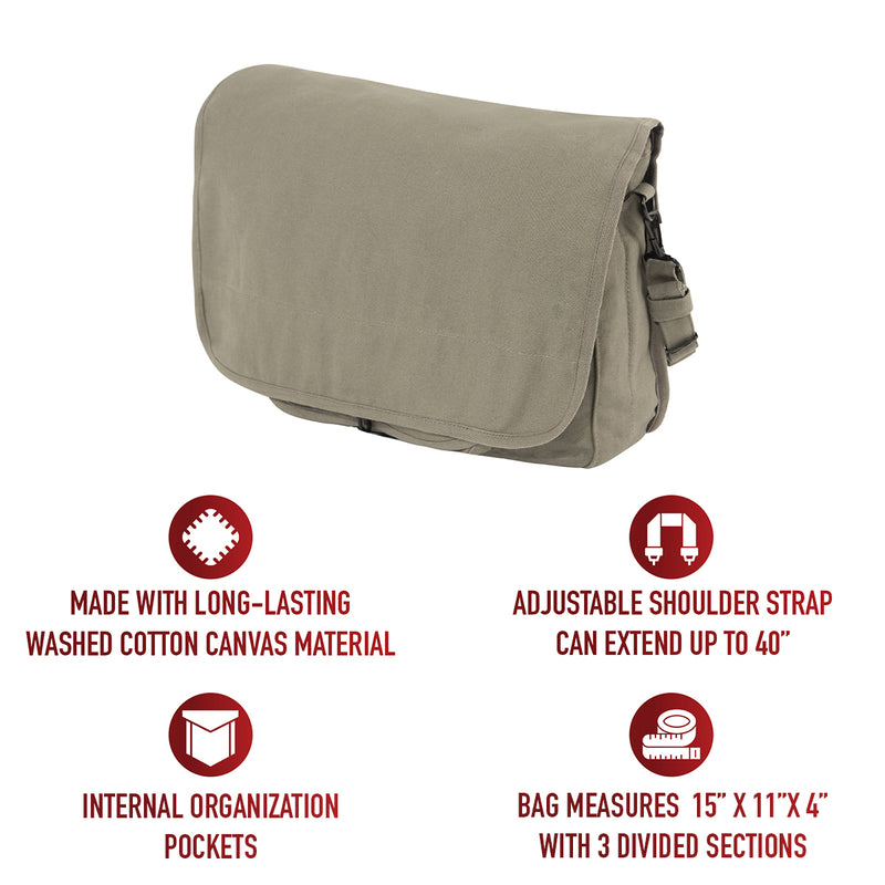 Rothco Vintage Canvas Paratrooper Bag | Messenger Bag