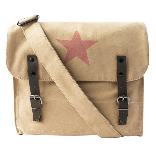 Rothco Canvas Classic Bag with Medic Star – Vintage Stonewashed Messenger Bag