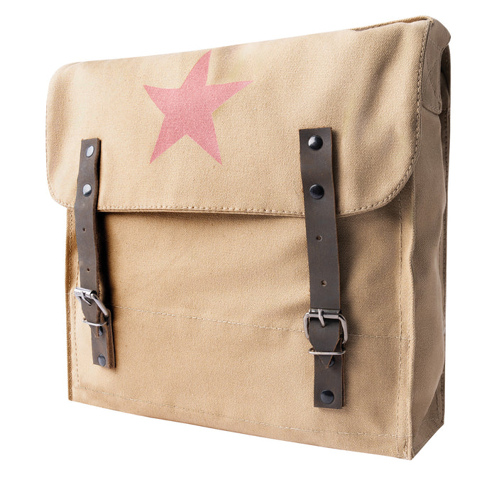 Rothco Canvas Classic Bag with Medic Star – Vintage Stonewashed Messenger Bag