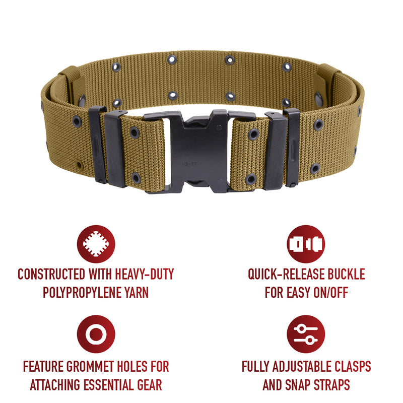 Rothco U.S.M.C. Style Quick Release Pistol Belt | Tactical Web Belt