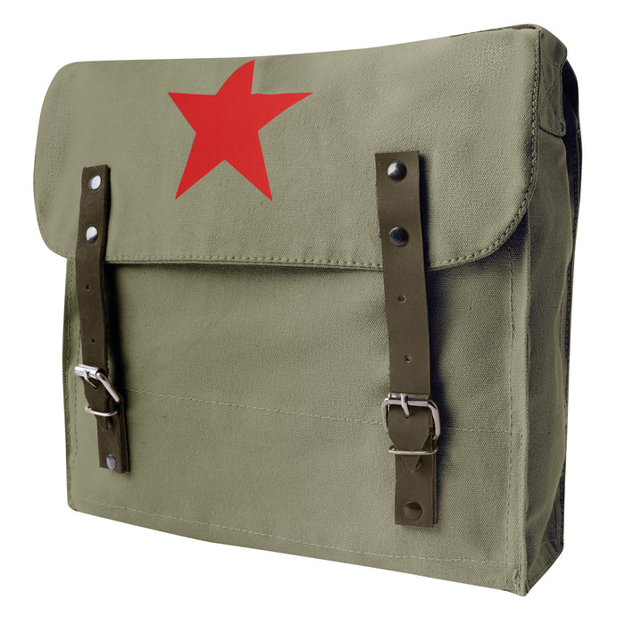 Rothco Canvas Classic Bag with Medic Star – Vintage Stonewashed Messenger Bag