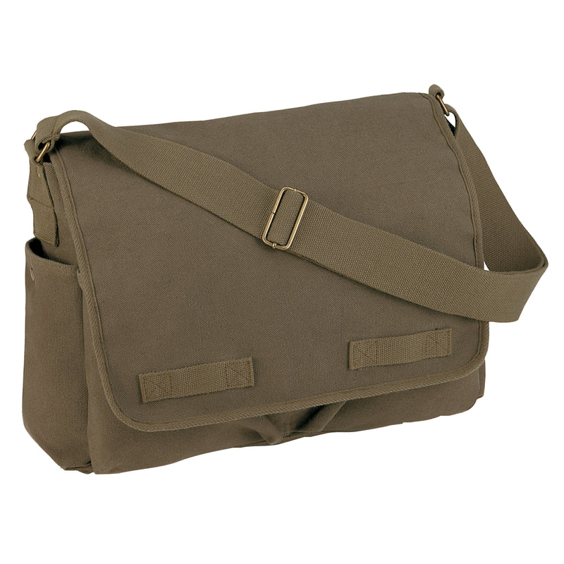 Rothco Classic Canvas Messenger Bag | Heavy-Duty Shoulder Bag
