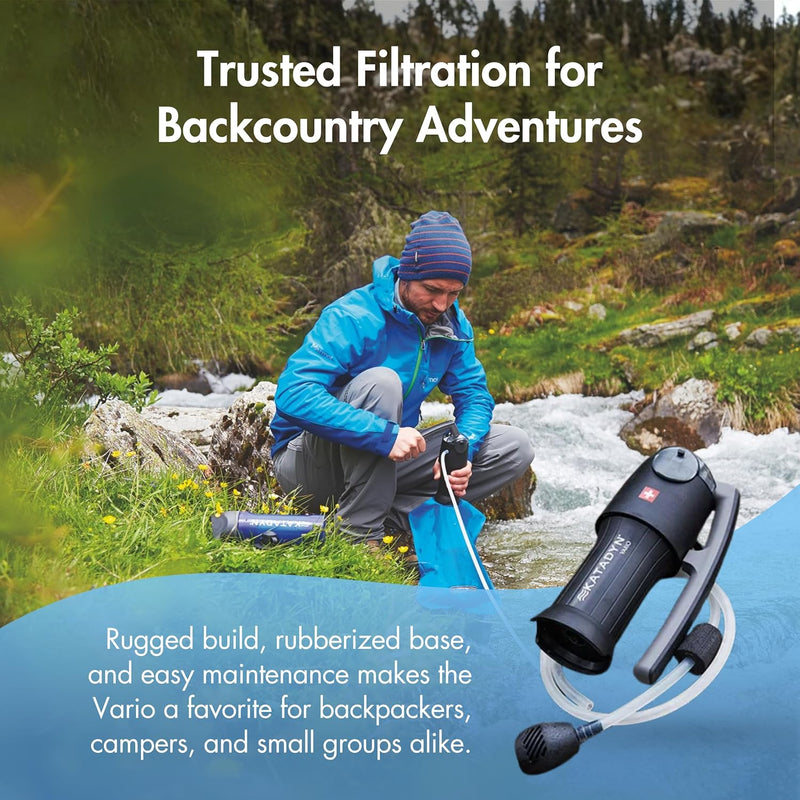 Katadyn Vario Microfilter – Dual Technology Water Filter