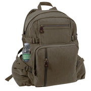 Rothco Jumbo Vintage Canvas Backpack, Olive Drab