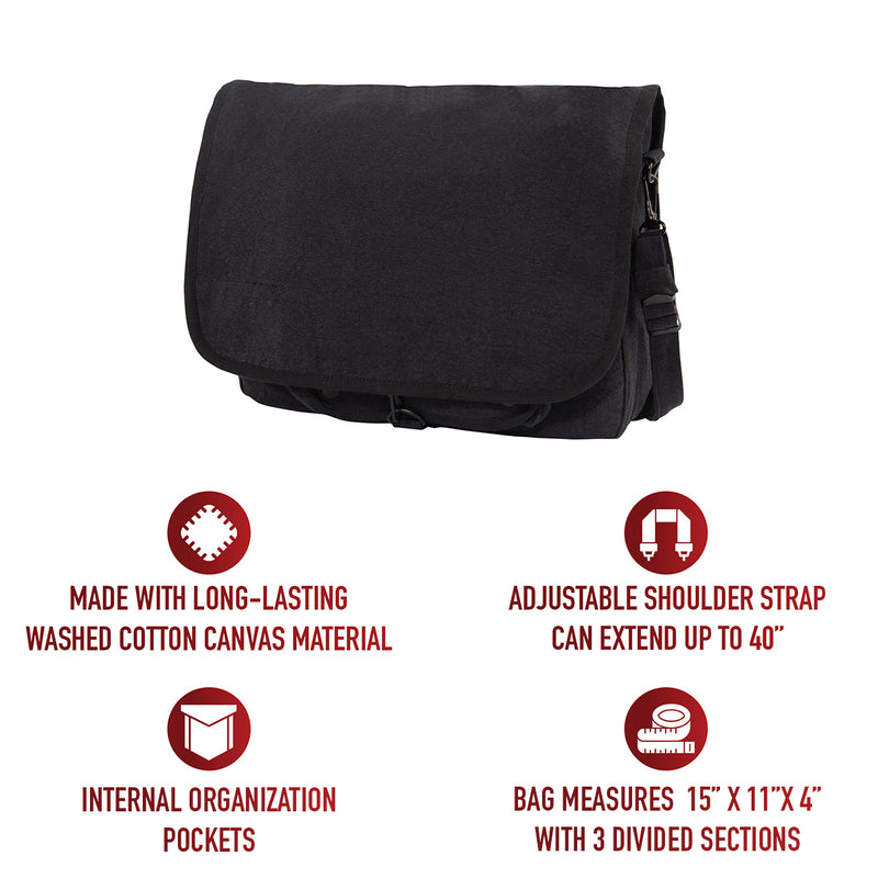 Rothco Vintage Canvas Paratrooper Bag | Messenger Bag