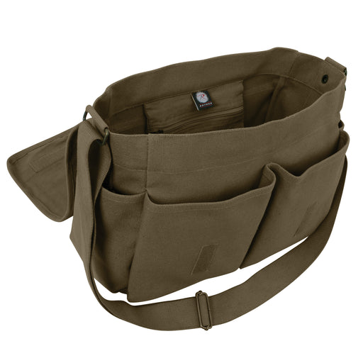 Rothco Air Corps Heavyweight Classic Messenger Bag – Canvas Crossbody 