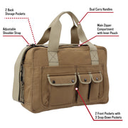 Rothco Two-Tone Specialist Carry All Bag | Canvas Shoulder Bag