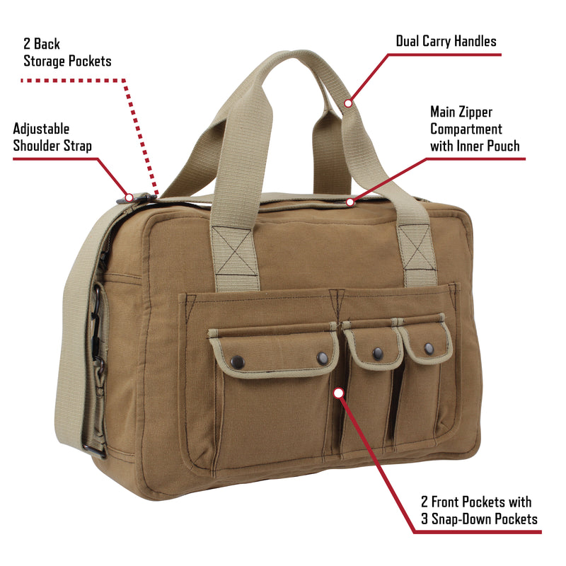 Rothco Two-Tone Specialist Carry All Bag | Canvas Shoulder Bag